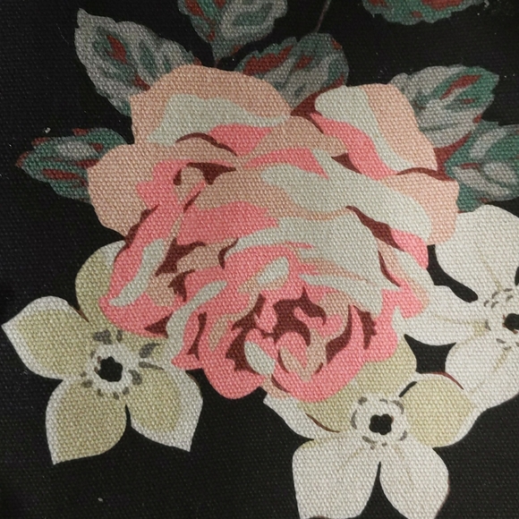 Floral canvas laptop bag - Picture 2 of 7